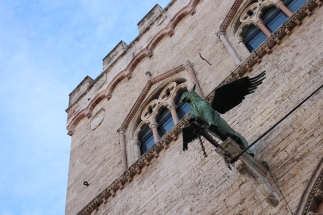 The griffin is Perugia's symbol.